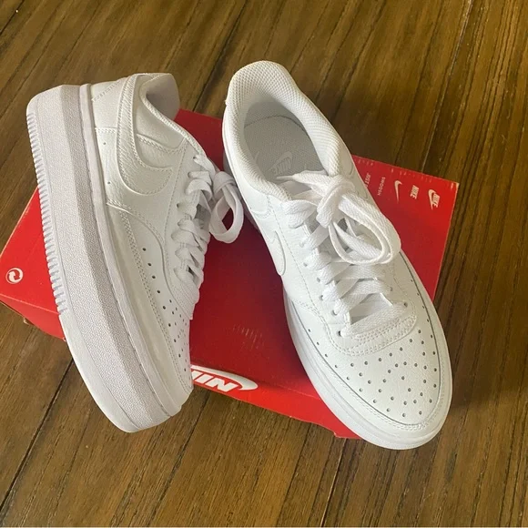 Nike Court Vision Alta LTR white sneakers - Picture 6 of 9